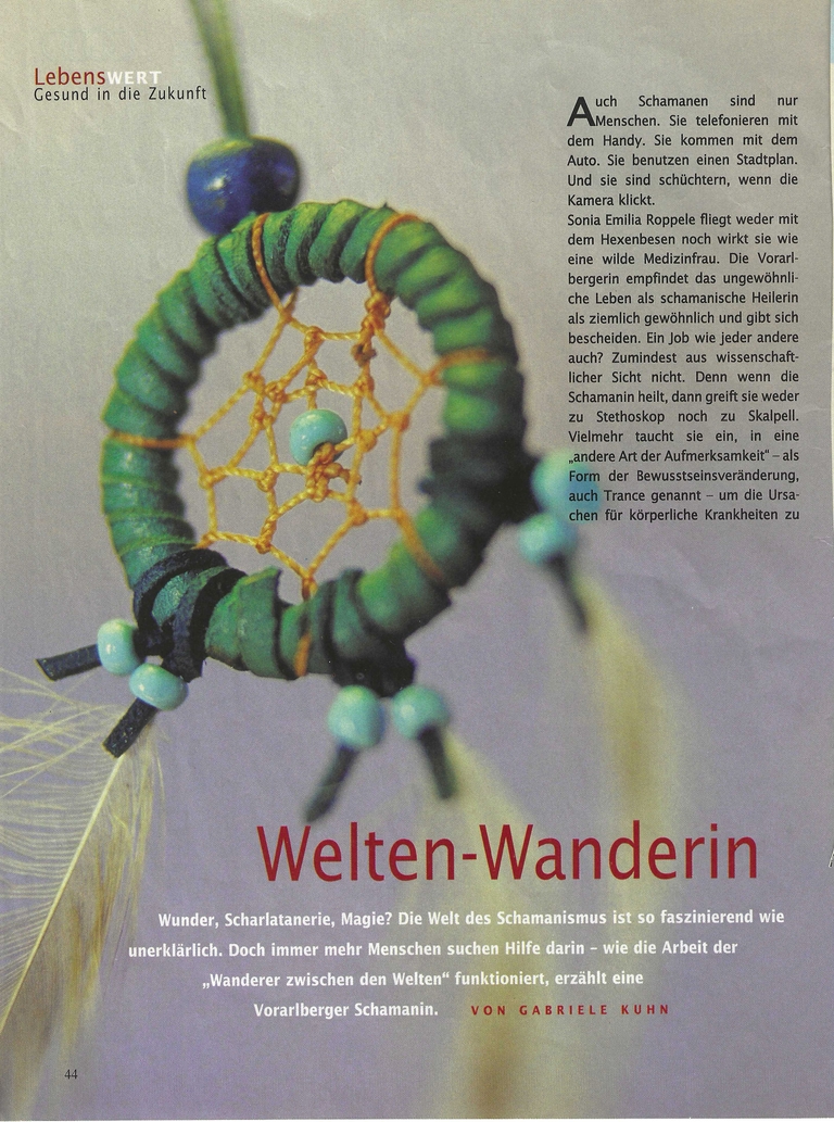 Medienbericht: Weltenwanderin - Ein Interview von Gabriele Kuhn